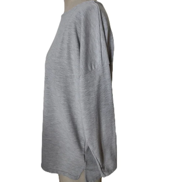 Ralph Lauren Women's Heather Gray Long Sleeve Tee - Picture 4 of 6